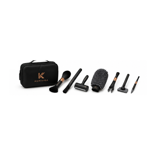 Keriviqa Interior Detail Kit with coordinated car cleaning tools