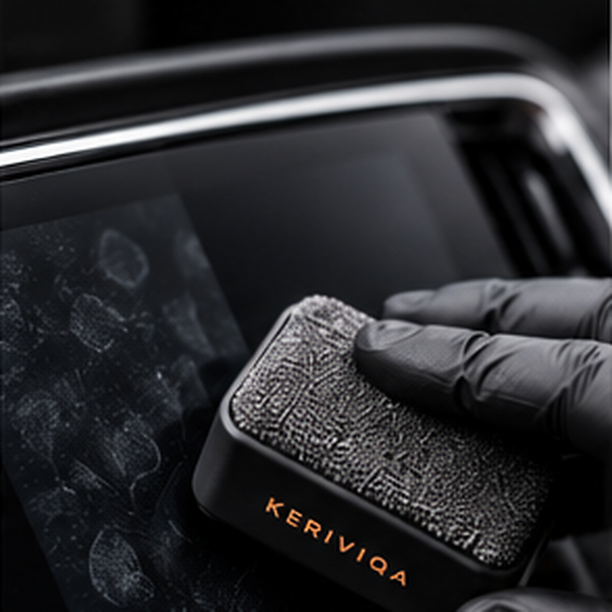Keriviqa touchscreen cleaning detail