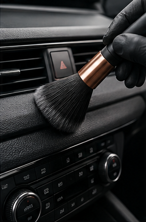 Keriviqa interior care tools in a vehicle